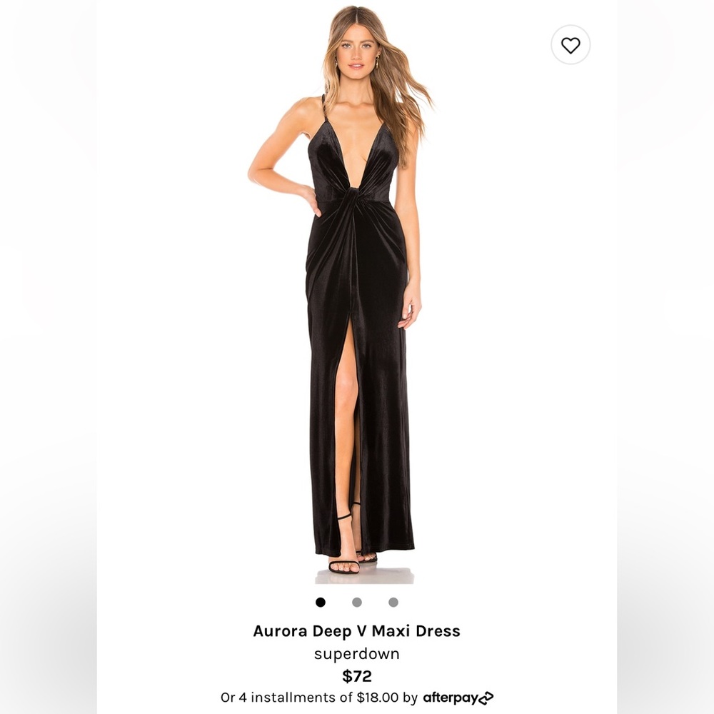 Black Superdown Dress from Revolve